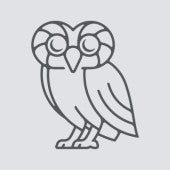 no profile photo default grey athenian owl outline